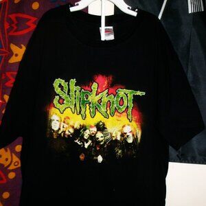 slipknot clown face L woman tee - psycho clowns heavy metal rock iowa dynamo